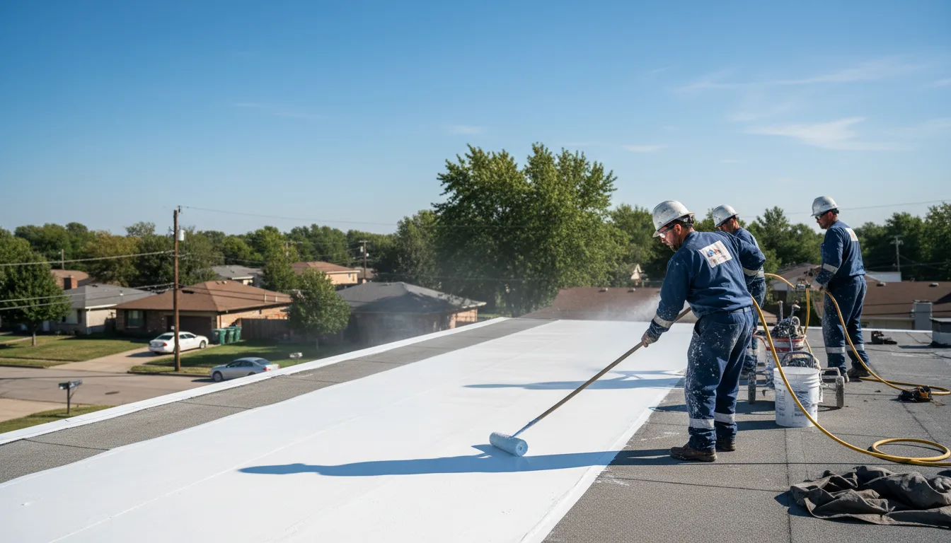Commercial roof coating in Hartford, IA near me
